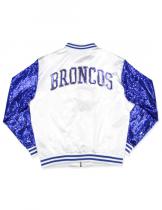 Fayetteville State Women's Satin Jacket with Sequin Sleeves - 2024 1