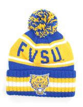 Fort Valley State Beanie w/ Puffball - 2024