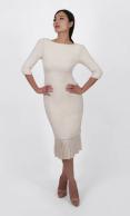 Tweed Midi Dress - Ivory