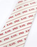 Kappa Cream Letters Silk Tie - 2023 1