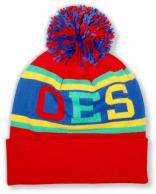 OES Red Beanie w/ Puffball - 2023 1