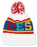 OES White Beanie w/ Puffball - 2023 1