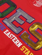 OES Red Sequin Patch Tee - 2023 1