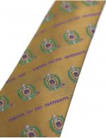 Omega Old Gold Shield Silk Tie - 2023 1