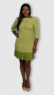 Tweed Mini Dress - Olive