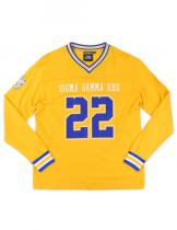 Sigma Gamma Rho Sorority Gold Longsleeve Jersey Tee - 2025