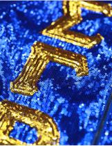 Sigma Gamma Rho Sorority Royal Sequins Jacket - 2024 2
