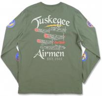 Tuskegee Airmen Green Long Sleeve Tee - BB 1