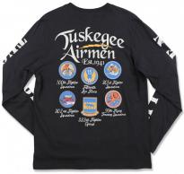 Tuskegee Airmen Black Long Sleeve Tee - BB 1