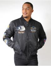 Tuskegee Airmen Black Bomber Jacket - 2024 7