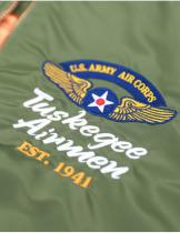 Tuskegee Airmen Green Bomber Jacket - 2024 4