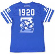 Zeta Phi Beta Royal Football Jersey Tee - 2022 1