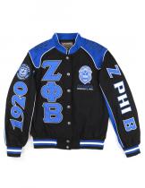 Zeta Phi Beta Black Nascar Twill Jacket - 2024