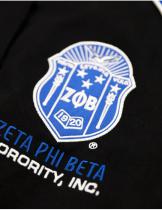 Zeta Phi Beta Black Nascar Twill Jacket - 2024 2