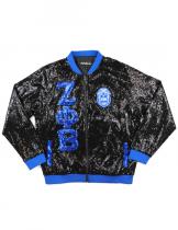 Zeta Phi Beta Black Sequins Jacket - 2024